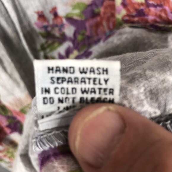 Vintage Gora Top Womens Extra Large Abstract Art To Wear Mod Embroidery Boho - Picture 8 of 16